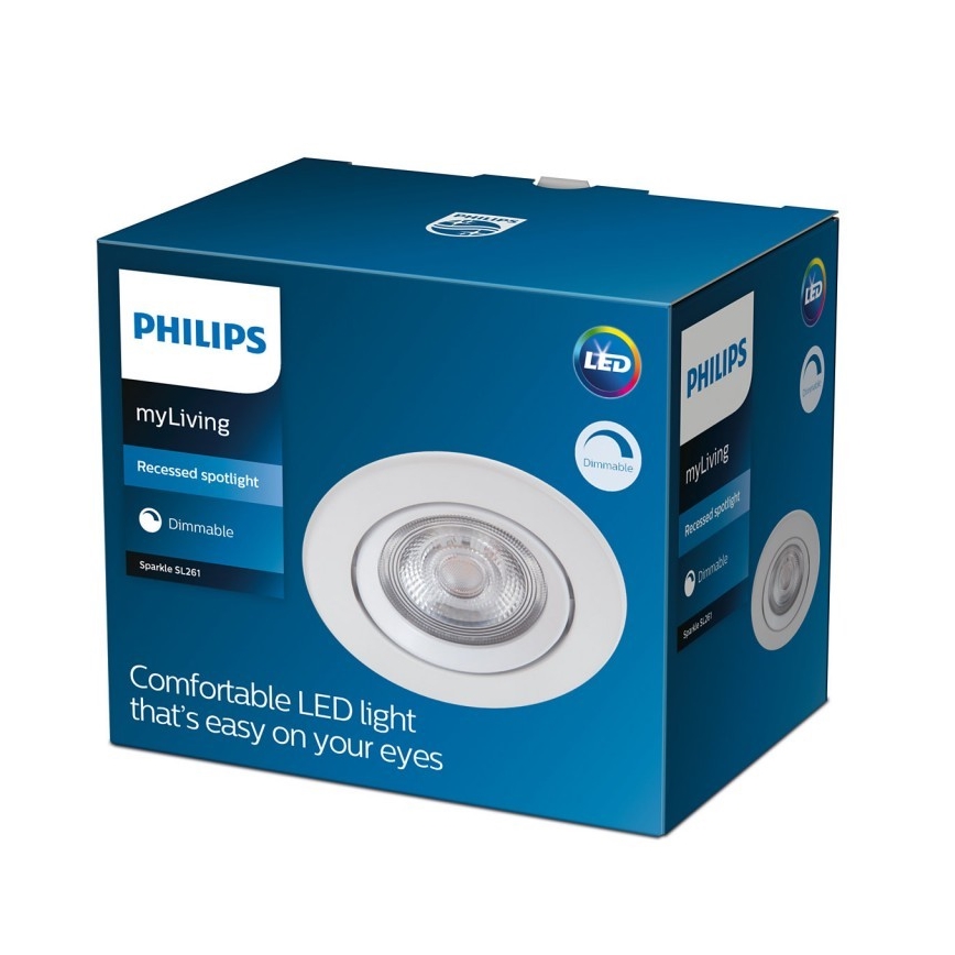 Philips - LED Lámpara empotrable regulable LED/5W/230V 2700K