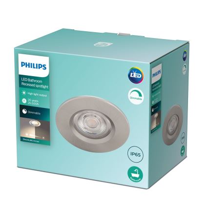 Philips - LED Lámpara regulable para el baño LED/5W/230V 2700K IP65