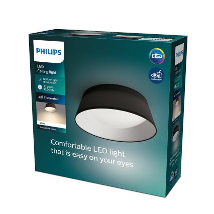 Philips - LED Plafón LED/14W/230V negro