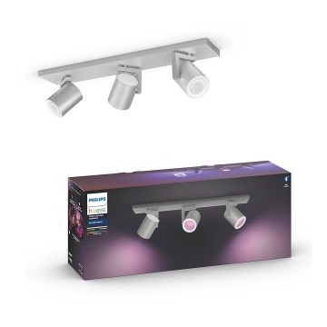 Philips - LED RGBW Foco regulable Hue ARGENA 3xGU10/5,7W/230V