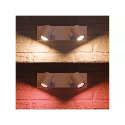 Philips - LED RGBW Foco regulable Hue ARGENTA 2xGU10/4,2W/230V 2000-6500K