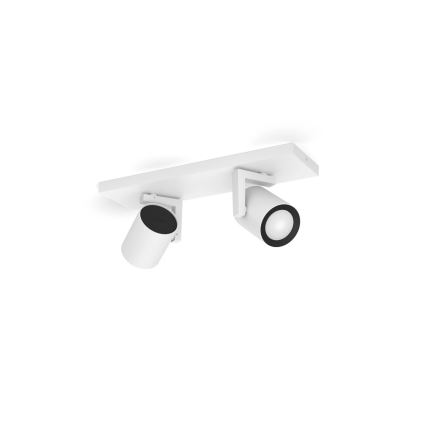 Philips - LED RGBW Foco regulable Hue ARGENTA 2xGU10/4,2W/230V 2000-6500K