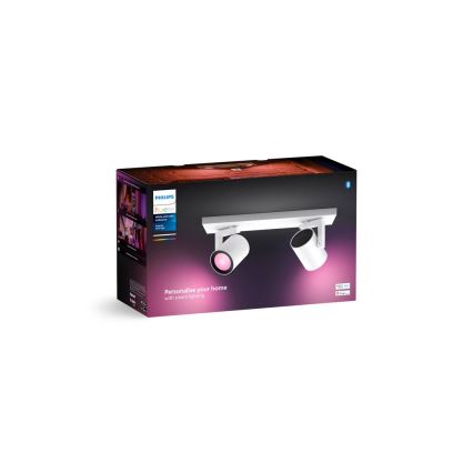 Philips - LED RGBW Foco regulable Hue ARGENTA 2xGU10/4,2W/230V 2000-6500K