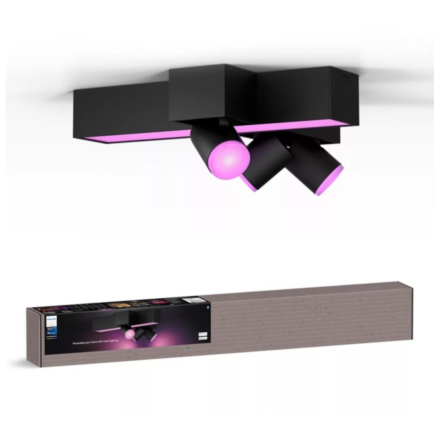 Philips - LED RGBW Foco regulable Hue CENTRIS 3xGU10/4,2W/230V + LED/11W 2000-6500K