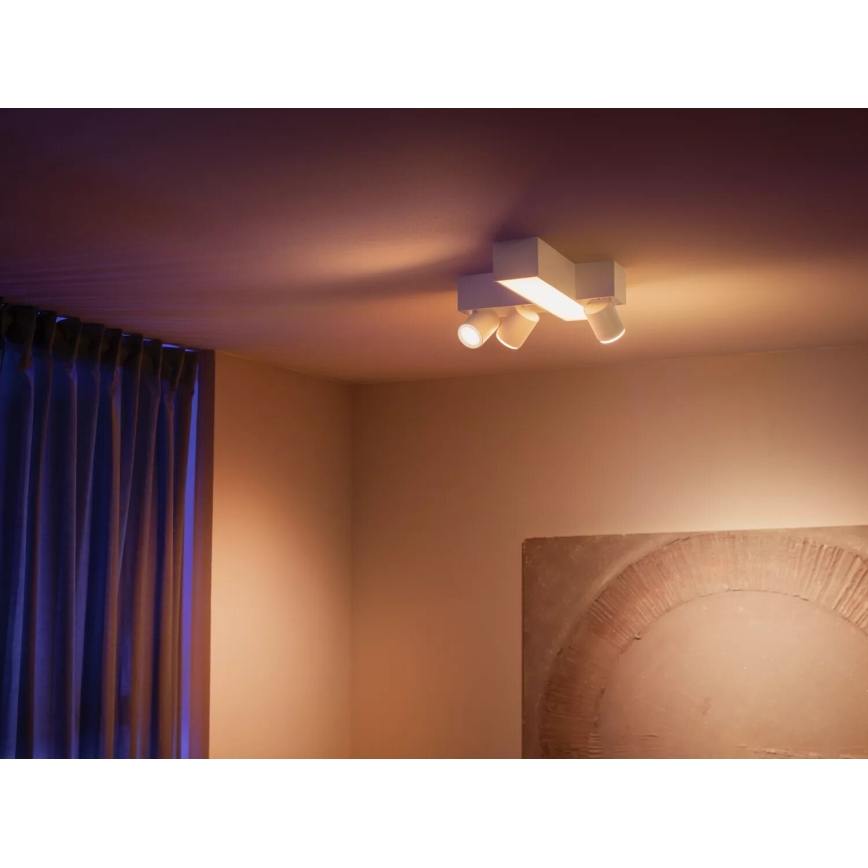 Philips - LED RGBW Foco regulable Hue CENTRIS 3xGU10/4,2W/230V + LED/11W 2000-6500K
