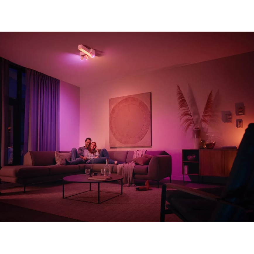 Philips - LED RGBW Foco regulable Hue CENTRIS 3xGU10/4,2W/230V + LED/11W 2000-6500K