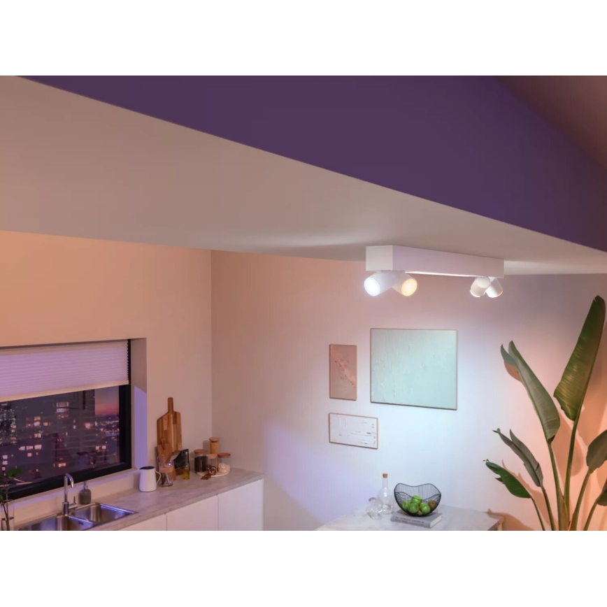 Philips - LED RGBW Foco regulable Hue CENTRIS 4xGU10/4,2W/230V + LED/11W 2000-6500K