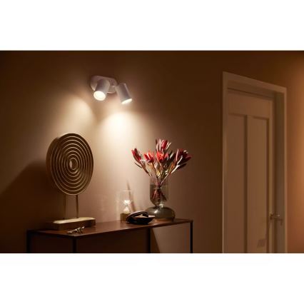 Philips - LED RGBW Foco regulable Hue FUGATO 2xGU10/4,2W/230V 2000-6500K blanco