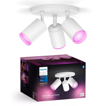 Philips - LED RGBW Foco regulable Hue FUGATO 3xGU10/4,2W/230V 2000-6500K blanco