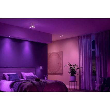 Philips - LED RGBW Foco regulable Hue FUGATO 3xGU10/4,2W/230V 2000-6500K blanco