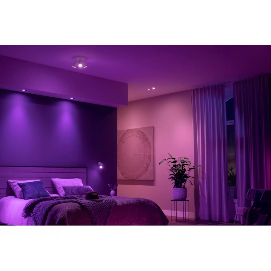Philips - LED RGBW Foco regulable Hue FUGATO 3xGU10/4,2W/230V 2000-6500K blanco
