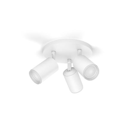 Philips - LED RGBW Foco regulable Hue FUGATO 3xGU10/4,2W/230V 2000-6500K blanco