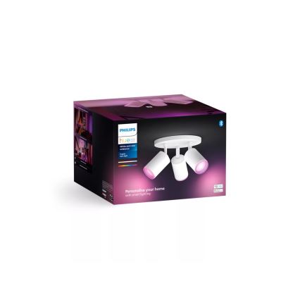 Philips - LED RGBW Foco regulable Hue FUGATO 3xGU10/4,2W/230V 2000-6500K blanco