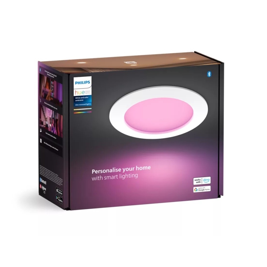 Philips - LED RGBW Lámpara empotrable regulable para el baño Hue SLIM LED/12W/230V IP44 2200-6500K