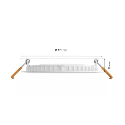 Philips - LED RGBW Lámpara empotrable regulable para el baño Hue SLIM LED/12W/230V IP44 2200-6500K
