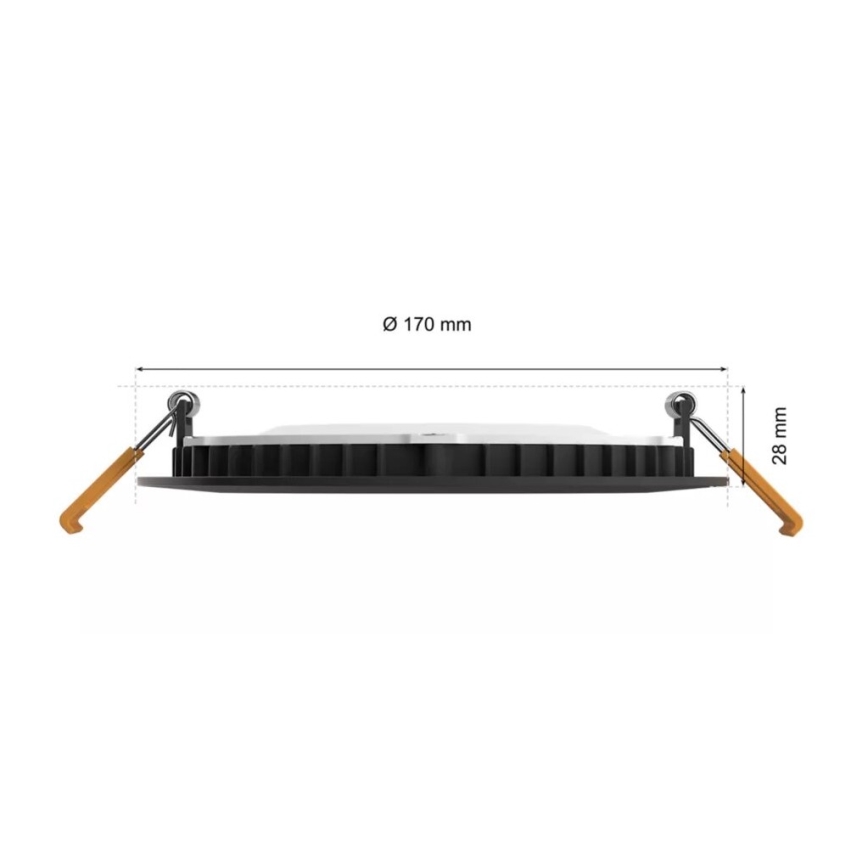 Philips - LED RGBW Lámpara empotrable regulable para el baño Hue SLIM LED/12W/230V IP44 2200-6500K