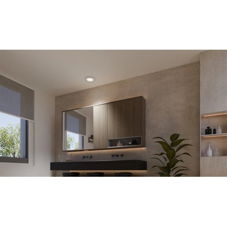 Philips - LED RGBW Lámpara empotrable regulable para el baño Hue SLIM LED/8,3W/230V 2000-6500K IP44 blanco