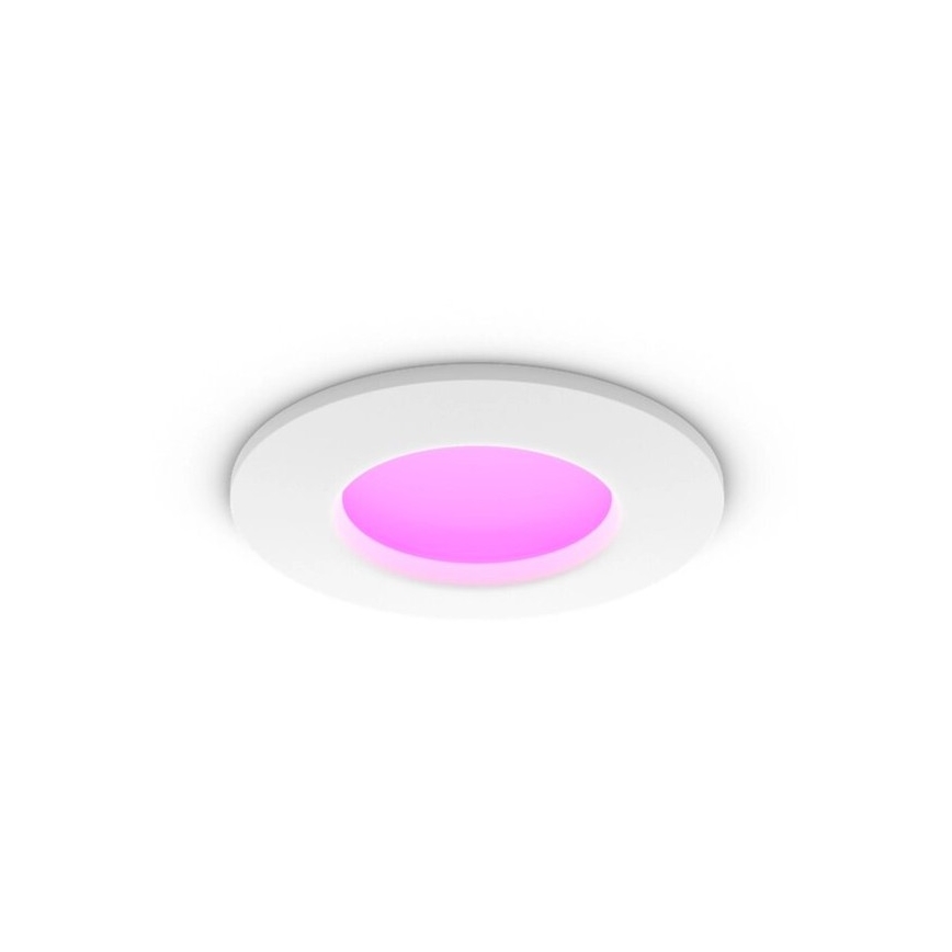 Philips - LED RGBW Lámpara empotrable regulable para el baño Hue SLIM LED/8,3W/230V 2000-6500K IP44 blanco