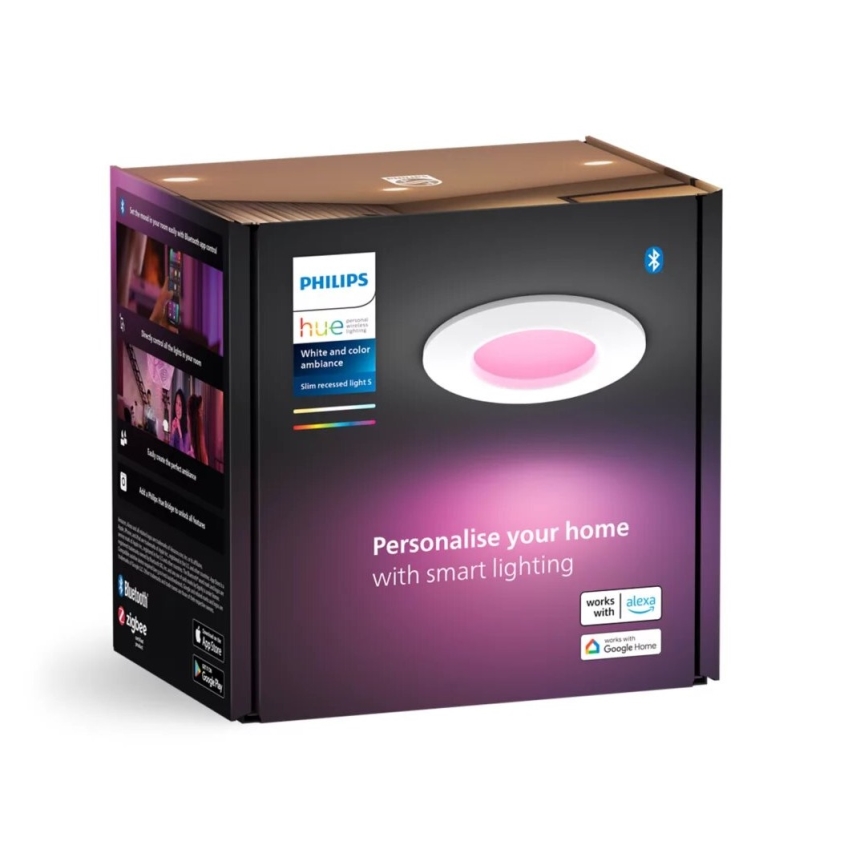 Philips - LED RGBW Lámpara empotrable regulable para el baño Hue SLIM LED/8,3W/230V 2000-6500K IP44 blanco