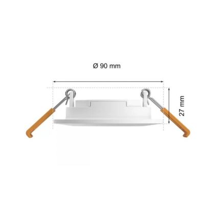 Philips - LED RGBW Lámpara empotrable regulable para el baño Hue SLIM LED/8,3W/230V 2000-6500K IP44 blanco