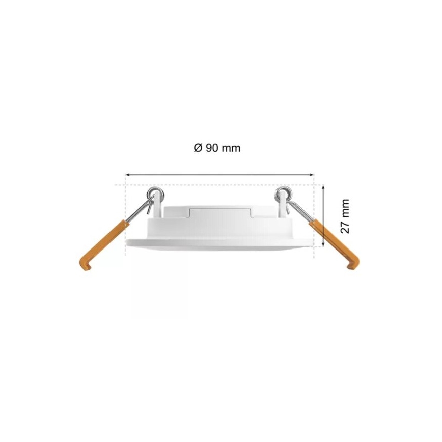 Philips - LED RGBW Lámpara empotrable regulable para el baño Hue SLIM LED/8,3W/230V 2000-6500K IP44 blanco