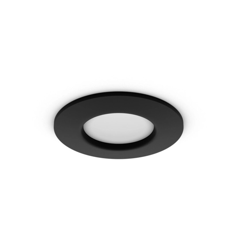 Philips - LED RGBW Lámpara empotrable regulable para el baño Hue SLIM LED/8,3W/230V 2000-6500K IP44 negro