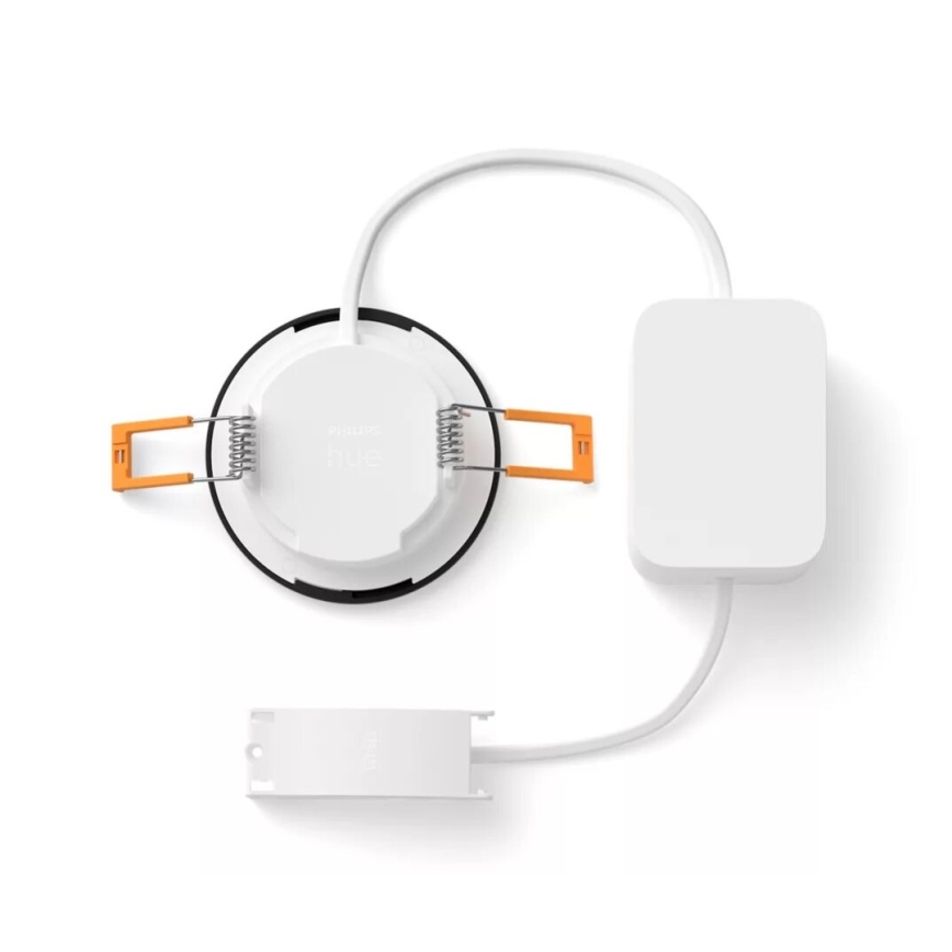 Philips - LED RGBW Lámpara empotrable regulable para el baño Hue SLIM LED/8,3W/230V 2000-6500K IP44 negro