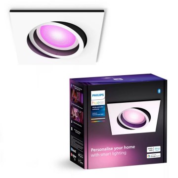 Philips - LED RGBW Lámpara empotrable regulable Hue CENTURA 1xGU10/4,2W/230V 2000-6500K