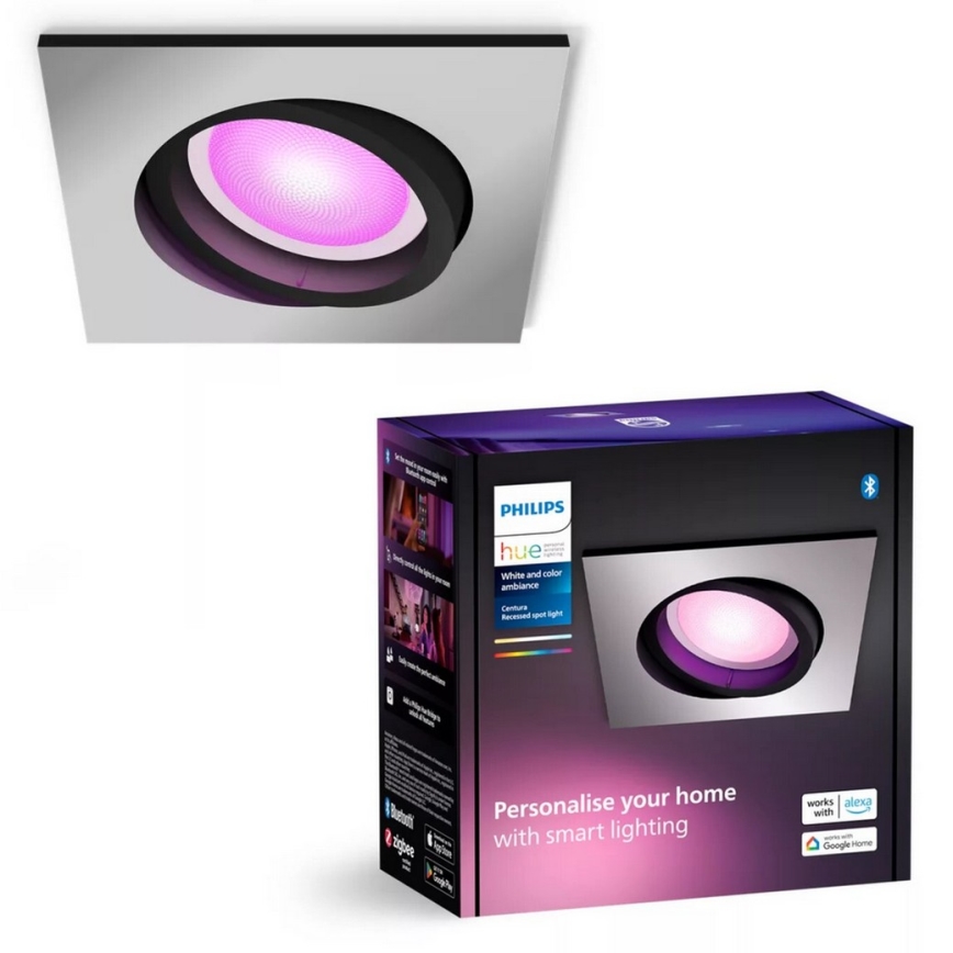 Philips - LED RGBW Lámpara empotrable regulable Hue CENTURA 1xGU10/4,2W/230V 2000-6500K