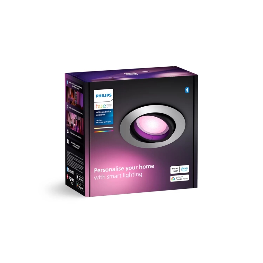 Philips - LED RGBW Lámpara empotrable regulable Hue CENTURA 1xGU10/4,2W/230V 2000-6500K