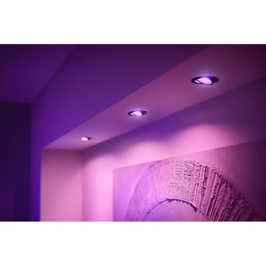 Philips - LED RGBW Lámpara empotrable regulable Hue CENTURA 1xGU10/4,2W/230V 2000-6500K
