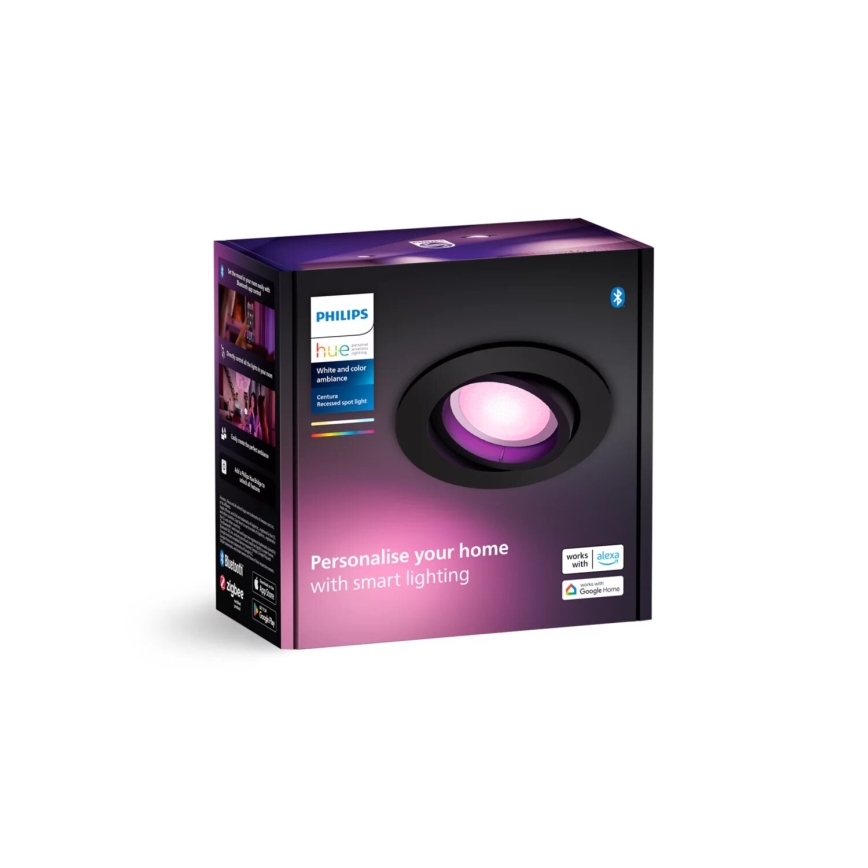 Philips - LED RGBW Lámpara empotrable regulable Hue CENTURA 1xGU10/4,2W/230V 2000-6500K