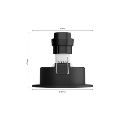 Philips - LED RGBW Lámpara empotrable regulable Hue CENTURA 1xGU10/4,2W/230V 2000-6500K