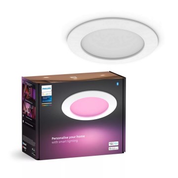 Philips - LED RGBW Lámpara empotrable regulable para el baño Hue SLIM LED/12W/230V IP44 2200-6500K