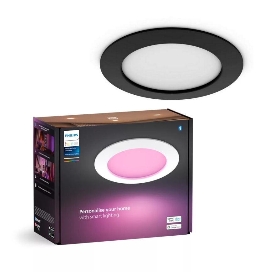 Philips - LED RGBW Lámpara empotrable regulable para el baño Hue SLIM LED/12W/230V IP44 2200-6500K