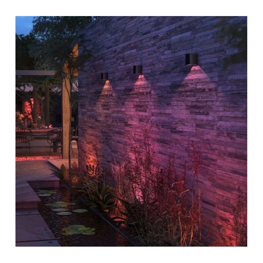 Philips - LED RGBW Aplique de exterior regulable Hue RESONATE LED/8W/230V 2000–6500K IP44