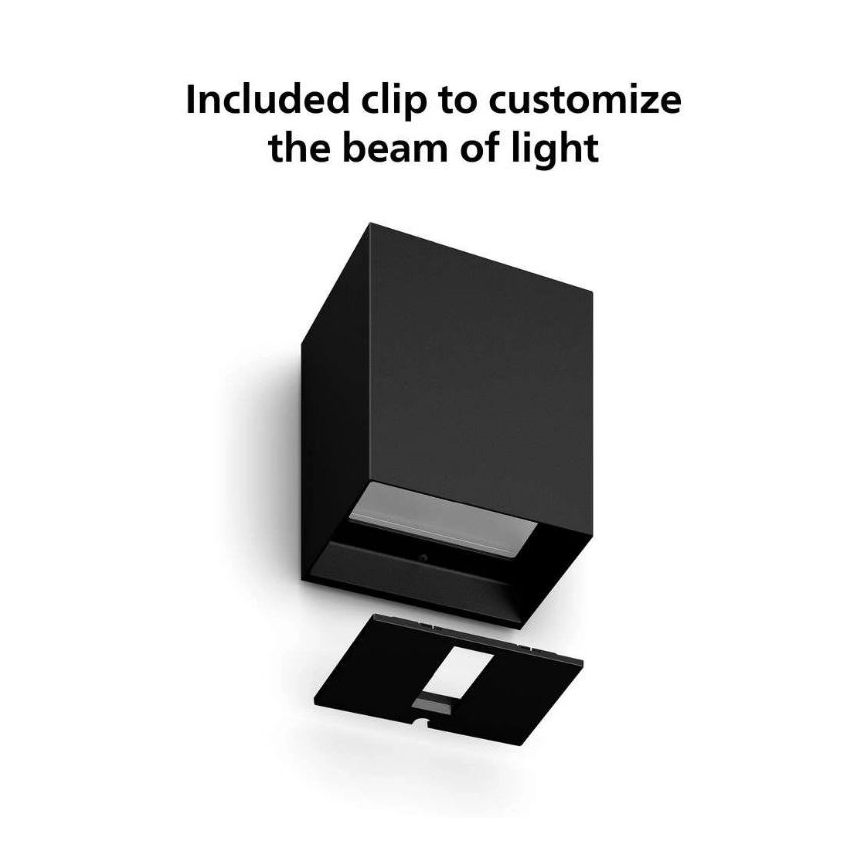 Philips - LED RGBW Aplique de exterior regulable Hue RESONATE LED/8W/230V 2000–6500K IP44
