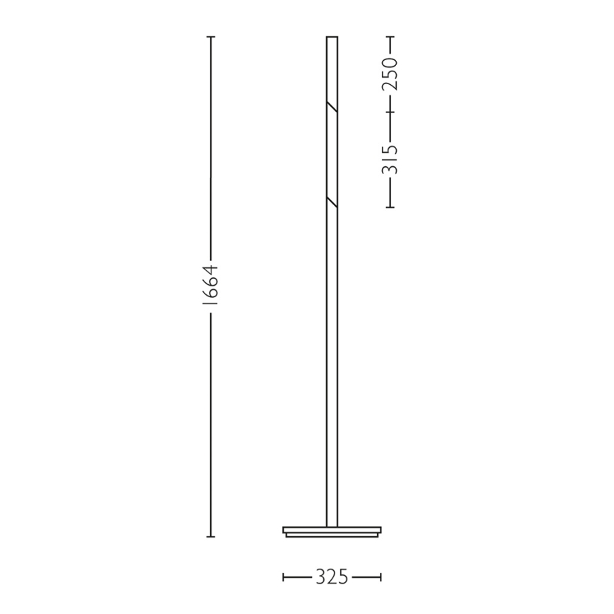 Philips Lirio 42251/35/LI - Lámpara de pie LED regulable NICK-KNACK 2xLED/7,5W azul