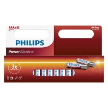 Philips LR03P12W/10 - 12 pz. Pila alcalina AAA POWER ALKALINE 1,5V
