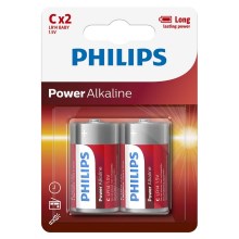 Philips LR14P2B/10 - 2 pz. Pila alcalina C POWER ALKALINE 1,5V 7200mAh