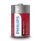 Philips LR20P2B/10 - 2 pz. Pila alcalina D POWER ALKALINE 1,5V