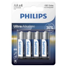 Philips LR6E4B/10 - 4 pz. Pila alcalina AA ULTRA ALKALINE 1,5V 2800mAh