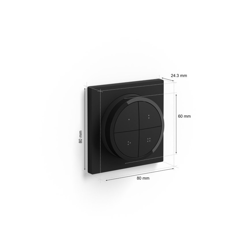 Philips - Mando a distancia con interruptor Hue TAP 1xCR2032 negro