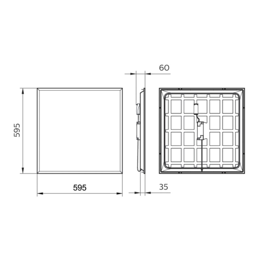 Philips - Panel empotrable LED LEDINAIRE LED/34W/230V 60x60 cm 4000K