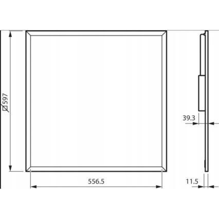 Philips - Panel LED empotrable LEDINAIRE LED/38W/230V