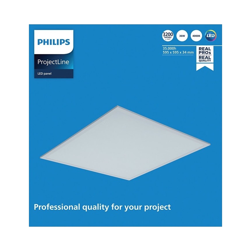 Philips - Panel LED empotrable PROJECTLINE LED/36W/230V 59,5x59,5 cm