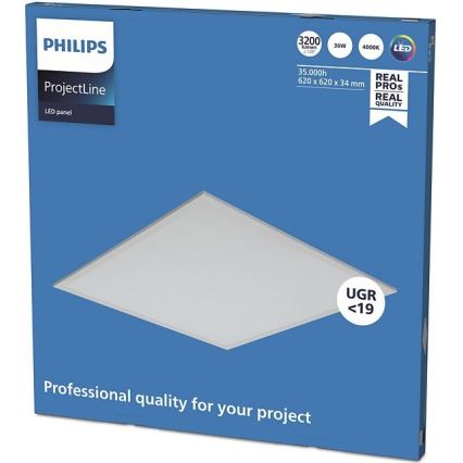 Philips - Panel LED empotrable PROJECTLINE LED/36W/230V 62x62 cm