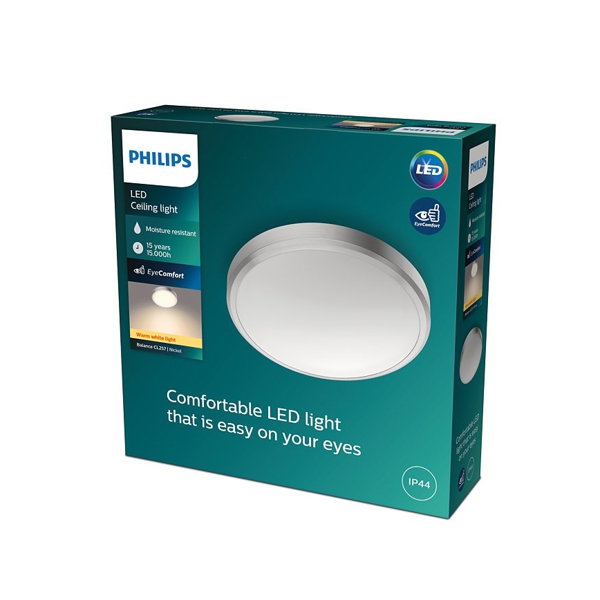 Philips - Plafón de baño LED BALANCE LED/17W/230V IP44
