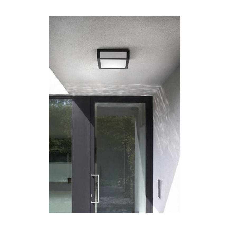 Philips - Plafón de exterior SKIES 2xE27/14W/230V IP44 antracita