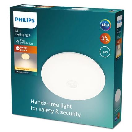 Philips - Plafón LED con sensor LED/16W/230V 2700K